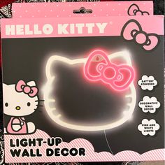 a hello kitty light up wall decoration