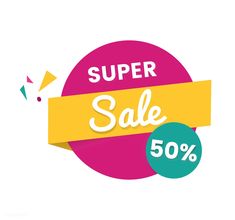 the super sale is 50 % off