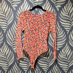 Wayf Floral Bodysuit. Long-Sleeved, Scoop Back. New With Tags. Spring Floral Print Fitted Bodysuit, Trendy Floral Print Bodysuit For Spring, Spring Floral Print Bodysuit For Party, Floral Print Bodysuit For Spring Party, Spring Printed Stretch Bodysuit, Spring Stretch Printed Bodysuit, Printed Stretch Bodysuit For Spring, Spring Floral Print Long Sleeve Bodysuit, Spring Long Sleeve Floral Print Bodysuit