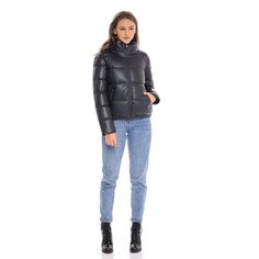 This S.E.B. by SEBBY vegan faux leather puffer jacket offers a feminine and flattering fit at a great price point. Bringing designer details and all-around comfort, this women's puffer coat will not disappoint. This puffer can be worn as a fall jacket and a winter coat even on the chilliest days. Features side entry pockets, taffeta lining, elasticized hem and cuff, and front zip closure. Available in black and toffee (brown) there is a perfect color for everyone. You are sure to fall in love wi Trendy Fall Quilted Jacket, Chic Puffer Jacket For Cold Weather With Zipper Closure, Chic Puffer Jacket With Zipper For Cold Weather, Chic Cold Weather Puffer Jacket With Zipper, Trendy Leather Jacket With Zipper For Cold Weather, Puffer Leather Jacket With Long Sleeves For Cold Weather, Trendy Fall Puffer Jacket With Faux Fur Lining, Trendy Leather Jacket With Zipper Closure, Spring Casual Puffer Leather Jacket