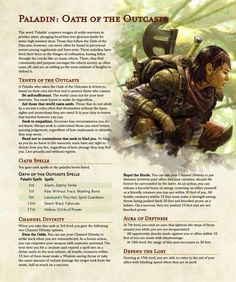 the page features an image of a man in armor