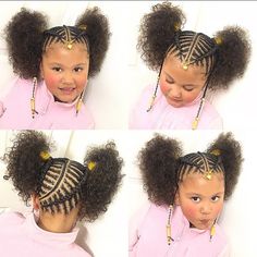 Girls Holiday Hairstyles, Cute Cornrows, Baby Girl Hairstyles Curly, Daughter Hairstyles, Kids Braids, Kid Braid Styles, Cute Braided Hairstyles