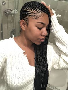 Follow Me on IG, Twitter, and Pinterest @che_knowles Lemonade Braids Hairstyles, Medium Hair Braids, Fancy Braids, Big Box Braids, Braided Hairstyles For Wedding, Cornrow Hairstyles, Cornrows Braids, African Braids Hairstyles