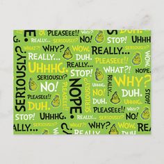 a green background with words that say stop and what do you think? on it