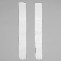 Elevate your sports game with our Basic White Over The Knee Sport Socks. Crafted from a premium nylon/spandex blend, these socks keep your feet dry and comfortable, thanks to their advanced moisture-wicking properties. Designed to support various sports activities including football, baseball, and soccer, they ensure you stay stylish and identifiable on the field. Featuring ribbed elastic that hugs your legs without constriction, these adult-sized over-the-knee socks provide the perfect blend of White Stretch Socks For Sports, White Stretch Sports Socks, White Breathable Stretch Socks, White Stretch Breathable Socks, Stretch Knee-high Sports Socks, White Stretch Sweat-resistant Socks, Sporty Stretch Breathable Knee-high Socks, Breathable Sports Knee-high Socks, Sporty White Knee-high Socks