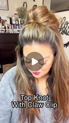 38K likes, 116 comments - ginadinko on November 28, 2022: "Top knot made easy! ❤️ #hair #hairstyle #hairhack #easyhairstyles #hairtutorial #topknotbun". Type Hairstyles, Perfect Messy Bun, Easy Care Hairstyles, Haircuts For Long Hair With Layers, Greasy Hair, Bun Styles, Greasy Hair Hairstyles