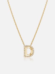 16" in length, 18k yellow gold and diamond initial pendant necklace. Lauren Harwell Godfrey's take on letters includes subtle knife-edge details and delicate diamond placement. Celebrate your family members, friends or your own initials. Available in letters A-Z. Made to order, current lead time is 8-10 weeks. Yellow Gold Initial Necklace With Diamond, Yellow Gold Diamond Initial Necklace, Classic Yellow Gold Diamond Necklace With Initials, Luxury Yellow Gold Monogram Initial Necklace, Luxury Initial Necklace With Diamond Accents, Yellow Gold Diamond Initial Pendant Necklace, Luxury Initial Pendant Necklace With Diamond Accents, Luxury Initial Pendant Name Necklace, Formal Initial Pendant Diamond Necklace