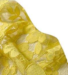 Corded Lace, Fashion Fabric, Yellow Floral, Light Yellow, Color Light, Favorite Color, Designer Fashion, Wallpapers, Yellow