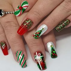 These Christmas-themed press-on nails offer both festive designs and top-notch quality. Easily achieve stunning nail art at home in just minutes with our product. Crafted from soft gel, our false nails are gentle on your natural nails and provide a realistic feel. The seamless cuticle line ensures a perfect fit on your nail bed. Free Shipping24pcs Christmas print on nails embossed white false nails, jelly glue, a wooden stick, alcohol pack. ASIN ‏ : ‎ B0CNN1SKZ7 : Old Nail Polish, Ballet Nails, Nagel Tips, Coffin Press On Nails, Blue Nail, Nailed It