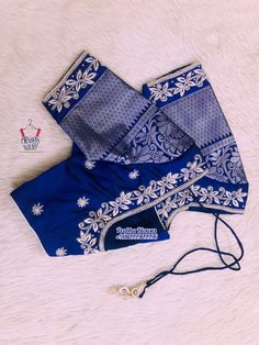 Pattu Saree Computer Work Blouse Designs, Banaras Suit, Royal Blue Blouse Designs, Bridal Aari Work Blouse, Basic Blouse Designs, Brocade Blouse Designs