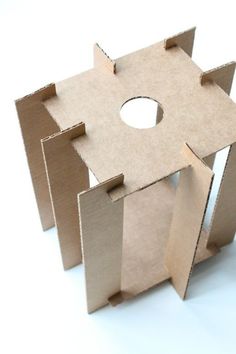 three pieces of cardboard with holes in them