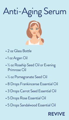 Anti Aging Essential Oil Blend, Diy Anti Aging Serum, Essential Oil Anti Aging, Essential Oil Beauty, Face Oils, Diy Skin Care Recipes, Essential Oil Blends Recipes