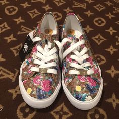 Multicolored Floral Woman Sneakers Size 8. Brand New With Tags. Brand Gbg Los Angeles. No Box Smoke Free Home. No Rips Or Stains. Multicolor Floral Print Slip-on Sneakers, Pink Lace-up Sneakers With Floral Print, Pink Floral Print Lace-up Sneakers, Pink Floral Print Sneakers With Round Toe, Pink Floral Print Slip-on Sneakers, Trendy Floral Print Sneakers With Round Toe, Trendy Floral Print Round Toe Sneakers, Multicolor Slip-on Sneakers With Floral Print, Woman Sneakers