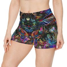 Elevate Your Festival Style with Trippy Mushroom Shorts Are you looking for festival shorts that will turn heads and make you stand out from the crowd? Look no further than our Trippy Mushroom Festival Shorts. These psychedelic shorts are the perfect addition to any festival or rave outfit. Featuring a bold magic mushroom design, these shorts are sure to grab attention and start conversations. High-Quality Psychedelic Apparel for Raves and Festivals Our Trippy Mushroom Festival Shorts are made w Rave Bottoms For Summer Music Festival, Green Hippie Festival Shorts, Hippie Green Festival Shorts, Rave Style Festival Shorts, Multicolor Rave Bottoms For Summer, Multicolor Hippie Shorts For Festival, Multicolor Hippie Festival Shorts, Multicolor Hippie Style Festival Shorts, Rave Style Festival Bottoms, Short Cut