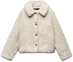 Cream Long Sleeve Casual Fur Coat, Casual Long Sleeve Cream Fur Coat, Cozy White Outerwear With Faux Fur Lining, Cream Outerwear With Faux Fur Lining For Work, Cream Cozy Outerwear With Faux Fur Lining, Cozy Cream Outerwear With Faux Fur Lining, White Long-sleeved Fur Coat For Work, White Fur Coat For Work, White Long Sleeve Fur Coat For Work