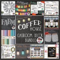 the coffee house classroom decor bundle