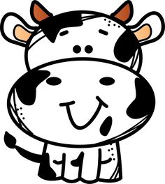 a black and white cow with a hat on it's head is smiling at the camera