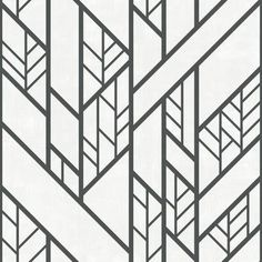 a black and white geometric pattern with lines