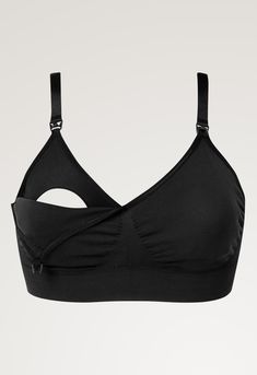 Bring on the tight sweaters! Soft, smooth and crazy-comfortable, our seamless nursing bra is designed with a double layer of fabric in the cups and removable pads for a smooth contour. A T-shirt bra for nursing with smart clips that make it easy to open the cups with one hand. An extra hook-and-eye extension makes it easy to adjust the width during pregnancy and nursing. Optimized for moms who need a medium to larger band and a cup with medium depth.


Support: Firm
Seamless and strapless for ul Tight Sweaters, Sweaters Soft, Post Partum Outfits, Tight Sweater, Black Seamless, Nursing Clothes, Everyday Bra, Nursing Bra, T Shirt Bra