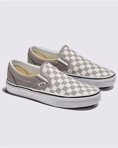 Classic Slip-On Checkerboard Shoe Brown Checkered, Slip On Vans, Checkered Vans, Colour Story, Color Story, Vans Slip On, Vans Shop, Vans Classic Slip On, Vans Classic