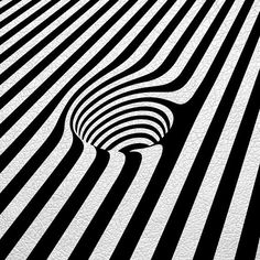 an abstract black and white background with lines in the center, as if it were optical art