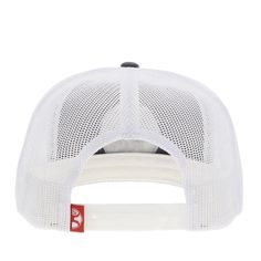 Style number: 2365T-GYWH. Grey cotton twill front. White mesh back and sides. Red & white circle patch. John Wayne patch on front. Adjustable snapback. High profile. Hybrid bill. 5 panel. OSFA. White Cotton Trucker Snapback Hat, White 5-panel Mesh Hat, White Cotton Trucker Hat For Outdoor, White Mesh 5-panel Trucker Hat, White Snapback Trucker Hat For Streetwear, White Mesh 5-panel Baseball Cap, White Mesh 5-panel Snapback Hat, White 5-panel Mesh Snapback Hat, White Breathable Trucker Hat