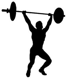 a man lifting a barbell on his shoulders