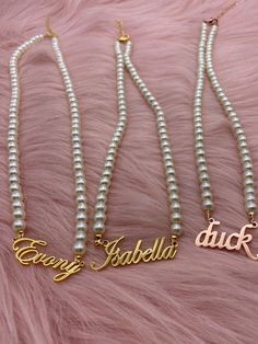 "Name: Pearl Name Necklace, Pearl Necklace, Personalized Necklace,Custom Pearl Necklace, Name Necklace, Custom Jewelry, Pearl Chain Letter Necklace , Custom Name necklace, Pearl Chain Name Necklace, Personalized Necklace, Nameplate Necklace, Name Necklace, Pearl Necklace, Gold Name Necklace, Silver Name Necklace, Beach Necklace, Summer Jewelry Gift:Name necklace with pearl chain can be a perfect gift for you and your loved ones(women, mother, sisters, friends, BFF, best bitches, daughter grandmo Pearl Necklace With Name, Personalized Gold Beaded Necklaces For Gift, Personalized Gold Beaded Necklace For Gift, Personalized Beaded Necklaces For Gifts, Adjustable Personalized Necklace For Parties, Custom Name Necklaces With Round Beads For Gifts, Custom Name Necklace With Round Beads For Gifts, Custom Name Round Beads Necklace For Gift, Personalized Pearl Necklaces With Round Beads