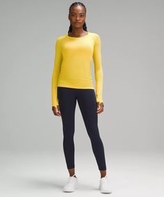 Swiftly Tech Long-Sleeve Shirt 2.0 | Women's Long Sleeve Shirts | lululemon Lululemon Technical Running Activewear, Lululemon Technical Moisture-wicking Activewear, Lululemon Go-dry Technical Activewear, Lululemon Moisture-wicking Activewear For Running, Lululemon Compression Technical Activewear, Lululemon Technical Sports Activewear, Lululemon Technical Activewear For Sports, Lululemon Technical Activewear For Gym, Lululemon Sportswear Running Activewear