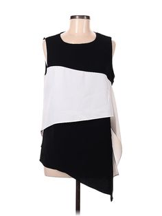 Alfani Sleeveless Blouse Size: 6 Tops - used. 100% POLYESTER | Alfani Sleeveless Blouse: Black Tops - Size 6 Black Stretch Sleeveless Blouse, White Sleeveless Blouse For Layering, Sleeveless Stretch Blouse For Layering, Black Sleeveless Blouse, Blouse Black, Black Sleeveless, Sleeveless Blouse, Sleeveless Top, Women Handbags