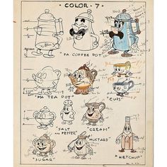 Model sheet for Van Beuren's Rainbow Parade theatrical short "A Picnic Panic" (1935). Look it up! | Cartoon Brew#MinimalistTattoo #LetteringFonts #TattooInspiration #InkDesigns #SimpleTattoo #MinimalTattoo #TattooLettering #TattooIdeas #TattooFonts #MinimalistInk