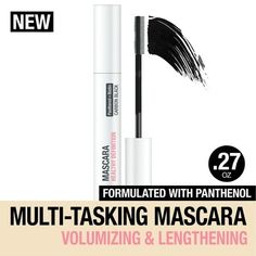 Get longer, fuller lashes with Neutrogena Healthy Definition Mascara in the shade Carbon Black. This volumizing mascara from a dermatologist-recommended skincare lengthens, separates, volumizes & lifts eyelashes for seamless day-to-night looks. The smudge-proof, lash-lengthening mascara has a weightless formula that won't clump or flake. The Carbon Black eye makeup comes with a dual-sided mascara brush plus a comb & a wand to curl & create volume; then the longer bristles lift, lengthen, & separ Eyelash Mascara, Black Eye Makeup, Dermatologist Recommended Skincare, Volumizing Mascara, Mascara Brush, Eyelashes Mascara, Lengthening Mascara, Sensitive Eyes, Dermatologist Recommended