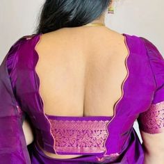 Brocade Blouse Designs Back Neck, Modal Blouse Designs, Paithani Saree Blouse Pattern Back Neck, Blouse Designs For Paithani Sarees, Trendy Blouse Designs Back Neck, Brocade Blouse Designs