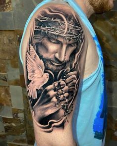 Shoulder Tattoos For Men, Tato Realis, Tatuaje Cover Up, Unusual Tattoo