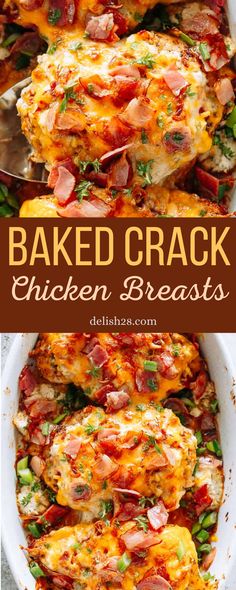 Chicken Breast Oven, Chicken With Bacon, Chicken Main Dishes, Ranch Chicken, Keto Recipes Dinner, Chicken Recipes Casserole, Food Blogs, Poultry Recipes