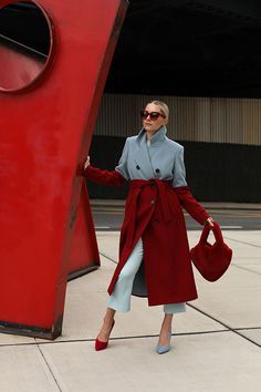 Color Block Coats, Blair Eadie, Atlantic Pacific, Women Jackets, Looks Street Style, Looks Chic, Inspiration Style, Street Styles