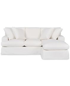 Furniture Brenalee 93 Cute Sofas, Cream Couch, White Sectional Sofa, White Couch, White Sectional, White Couches, College Apartment Decor, Post Grad, Slip Covers Couch