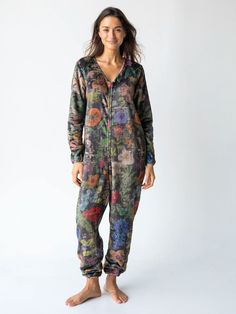 Fleece Onesie Pajamas - Wildflowers Onesie Pajamas, Natural Life, Fun Prints, Cozy Blankets, Are You Happy, Onesies, Pajamas, Wild Flowers, Tie Dye