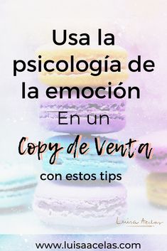 an image with the words usala pascolga de la emocion en un copy de venta con estos tips