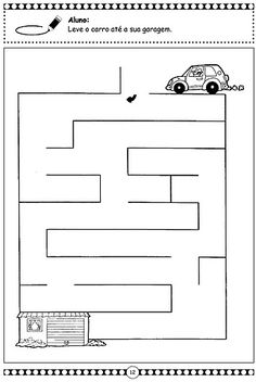 a car is going down the road in this worksheet