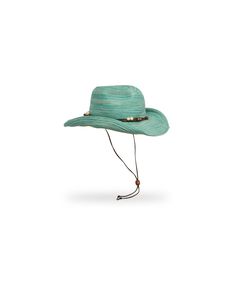 The shapeable brim on our Sunset hat can be rolled up for a bit more cowgirl, rolled down for more sun coverage. The breathable poly braid construction packs up and hits the trail with you. Western Green Hat Bands For Beach, Green Western Hat Bands For Beach, Green Straw Hat With Adjustable Flat Brim, Green Summer Hat For Rodeo, Country Style Cap For Vacation, Country Style Vacation Cap, Adjustable Sun Hat Cap For Kentucky Derby, Green Adjustable Straw Hat With Short Brim, Beach Sun Hat For Kentucky Derby