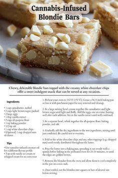 a recipe for caramel - infused blondie bars