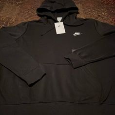 New! Womens Nike Sportswear Fleece Lined Hoodie. Black Color Way. Womens Size Xl Bust 25 Length 26. Pristine Condition. See All Photos Nike Fleece Activewear With Double-lined Hood, Nike Fleece-lined Hooded Hoodie, Nike Cotton Hoodie With Moisture-wicking, Nike Moisture-wicking Hoodie, Nike Women Sweatshirt, White Hoodie Women, Grey Nike Hoodie, Nike Cropped Hoodie, Black Nike Hoodie