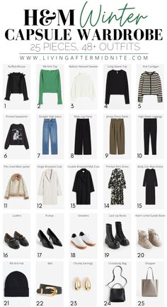 Affordable H&M Winter Capsule Wardrobe - living after midnite Capsule Wardrobe Black, Wardrobe Black, How To Look Expensive, Trendy Outfits Winter, Winter Capsule, Winter Capsule Wardrobe, Rib Knit Top, Trendy Winter