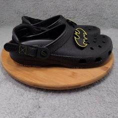 Crocs Batman Adjustable Black Clogs Men's Size 7, 8 Woman's Size 9, 10 New In Box. I Always Do My Best To Ship Out Your Purchase The Next Day. If You Have Any Questions Please Reach Out! Size: Crocs Batman Adjustable Black Clogs Men's Size 7, 8 Woman's Size 9, 10 The Photos Do A Great Job Showcasing The Condition Of The Shoes. Make Sure To Follow Because I Post New Shoes Daily Cool Crocs, Crocs For Men, Yellow Crocs, Platform Crocs, Crocs Baya, Pink Crocs, Crocs Black, Black Clogs, Crocs Men