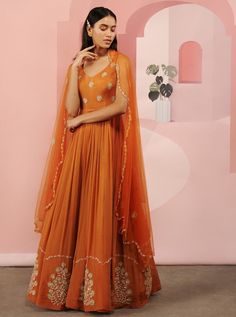 Orange Suits Women Indian, Orange Indian Dress, Orange Indian Outfit, Desi Casual, Orange Anarkali, Bridesmaids Outfits, Desi Clothing, Desi Attire, 2021 Outfits