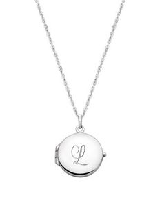 This classic round locket is a timeless piece, made of the highest quality materials. Strung onto a shimmering fine chain with extendable sizes, this necklace is a lasting addition to her jewelry collection. Round Locket, Engraved Initials, Big Kid, Big Kids, Timeless Pieces, Locket, Jewelry Collection, Initials, Sterling Silver