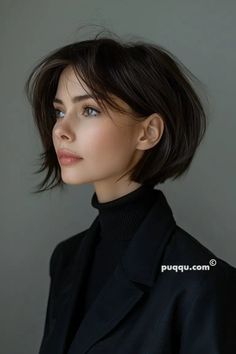 Short French Bob Hairstyles: Chic and Timeless Looks - Puqqu French Bob Hairstyles, Short French Bob, Short Hair Fringe, Short French, Chic Short Hair, French Bob, Timeless Looks, Really Short Hair, Choppy Bob Hairstyles