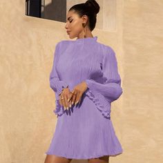 2 Fall Streetwear, Fall Day, Mini Dresses For Women, Green Long Sleeve, Hip Dress, Style And Grace, Long Sleeve Bodycon, Long Sleeve Mini, Ruched Dress