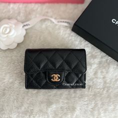 Nwt! Chanel Rev 2024 Black Caviar Snap Card Holder Wallet Latest Alphanumeric Chipcode, Gold Hardware. Small Compact Size And Super Functional To Carry Yours Most Important Credit Cards And Cash. Popular Size/Style Always Sold Out Fast Within Few Minutes In Store. Hard To Come By! Make It A Perfect Gift For Yourself Or Loved One. Brand New Condition In Box W/Tag Comes With Full Set: Box, Dust Bag, And Receipt (Sensitive Info Omitted) Price Is Firm! No Trade! All Sales Are Finals! Poshmark Will A Luxury Designer Wallets, Chanel 19 Card Holder, Old Money Wallet, Chanel Small Wallet, Bags Wishlist, Chanel Card Holder, Chanel Long Wallet, White Wallet, Gold Wallet